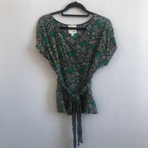 Anthropology Odille wrap top